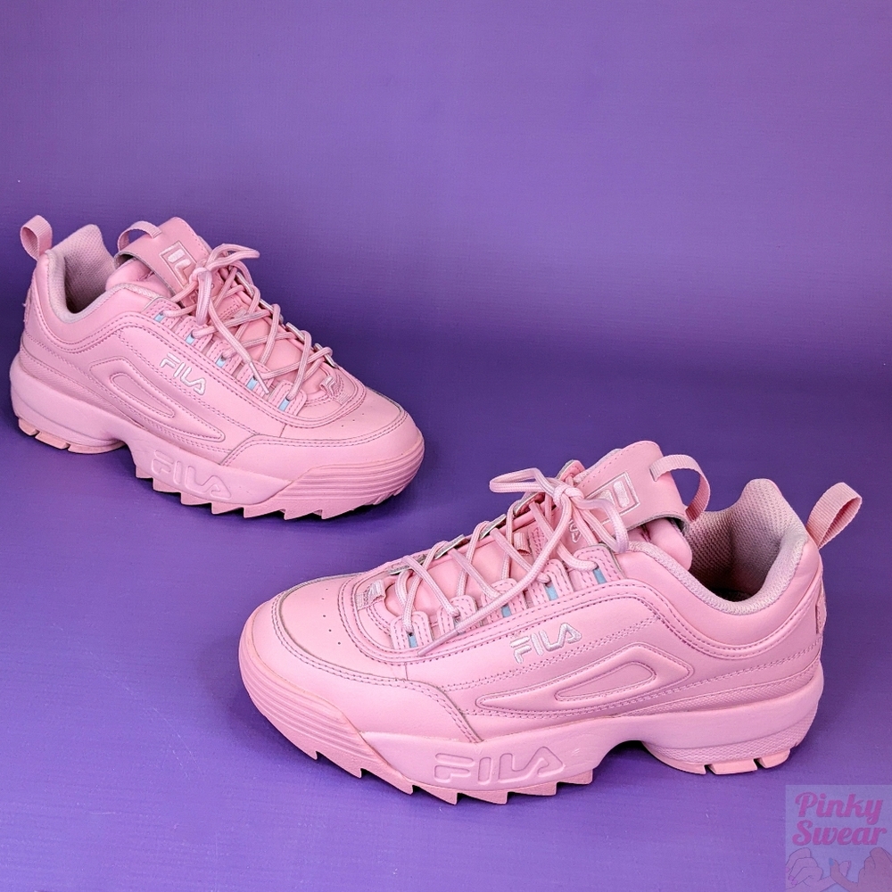 Fila Disruptor 2 Premium Coral Candy Blush Pink Sneaker Shoes Size 9